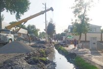 На улице имени Бободжона Гафурова в Турсунзаде забетонировано 1000 метров оросительного канала