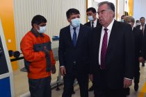 Президент страны Эмомали Рахмон в Дарвазском районе сдал в эксплуатацию ООО «Карон пласт»