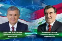 «УзА»: Президент Узбекистана поздравил лидера и братский народ Таджикистана с 30-летием независимости