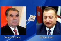 Президент Республики Таджикистан Эмомали Рахмон провел телефонный разговор с Президентом Азербайджанской Республики Ильхамом Алиевым