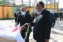 Глава государства Эмомали Рахмон открыл среднее общеобразовательное учреждение № 46 в Кулябе