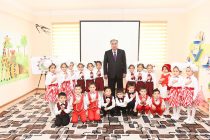 Лидер нации Эмомали Рахмон в Бободжон Гафуровском районе открыл Учреждение дошкольного образования «Шукуфахои Истиклол»
