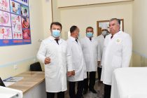 Глава государства Эмомали Рахмон в Бохтаре открыл новое здание Хатлонского медицинского центра