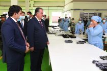 Глава государства Эмомали Рахмон дал старт деятельности ООО «Текстильный парк Куляба»