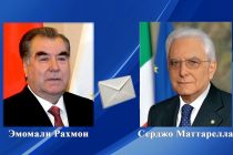 Президент Республики Таджикистан Эмомали Рахмон направил поздравительную телеграмму Президенту Итальянской Республики Серджо Маттарелле