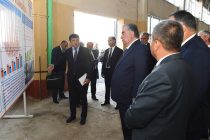 Глава государства Эмомали Рахмон в Исфаре посетил ОАО «Тамохуш»