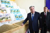Глава государства Эмомали Рахмон в Бободжон Гафуровском районе сдал в эксплуатацию цех по производству смешанных кормов для птиц и зверей ООО «Амина-К»