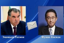 Лидер нации Эмомали Рахмон направил телеграмму соболезнования Премьер-министру Японии Фумио Кисида