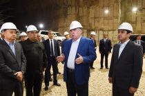 Начало рабочей поездки Лидера нации Эмомали Рахмона в город Рогун и знакомство с ходом строительных работ на Рогунской ГЭС