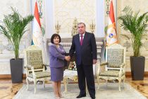 Лидер нации Эмомали Рахмон принял Председателя Милли Меджлиса Азербайджанской Республики Сахибу Гафарову
