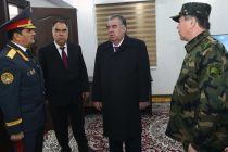 Президент Таджикистана Эмомали Рахмон сдал в эксплуатацию дополнительное четырехэтажное здание Управления МВД по Согдийской области