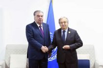 Президент Республики Таджикистан Эмомали Рахмон провел встречу с Генеральным секретарем ООН Антонио Гутерришем