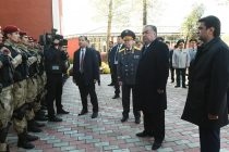 Лидер нации Эмомали Рахмон в Душанбе сдал в эксплуатацию здание воинской части 3505 Управления Внутренних войск Министерства внутренних дел