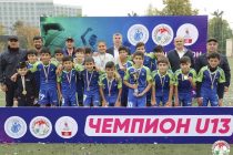 ФУТБОЛ. Юноши ССШОР «Солор» выиграли золотые медали чемпионата Таджикистана (U-13)