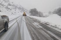 Автодорога «Душанбе – Чанак» открыта, но степень опасности схода снежных лавин сохраняется