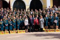 В Душанбе состоялось мероприятие военнослужащих офицеров – женщин и девушек из подразделений Вооружённых сил Таджикистана
