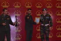 В Душанбе прошла церемония награждения и поощрения спортсменов Министерства обороны