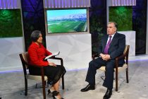 Президент Республики Таджикистан Эмомали Рахмон дал интервью корреспонденту телеканала ООН