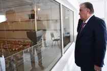 Глава государства Эмомали Рахмон в Бободжон Гафуровском районе открыл птицефабрику ООО «Анко-Инвест» и посетил выставку продукции предприятия