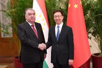 Глава государства Эмомали Рахмон встретился с Заместителем Председателя Китайской Народной Республики Хань Чжэном