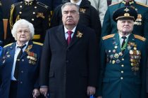 Президент Республики Таджикистан Эмомали Рахмон посетил Военный парад, посвященный 78-летию Победы в Москве