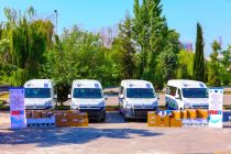 В рамках проекта «Поддержка реформы системы регистрации актов гражданского состояния в Таджикистане» Министерству юстиции передано 4 микроавтобуса