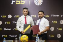 Компания «F55» заключила соглашение о спонсорстве с Суперлигой Таджикистана по футзалу до 2025 года