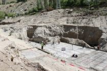 Строительные работы на гидроэлектростанции «Себзор» в Горно-Бадахшанской автономной области набирают обороты