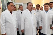 Глава государства Эмомали Рахмон в Матчинском районе сдал в эксплуатацию дополнительный корпус Лечебно-диагностического центра «Сино»