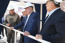 Глава государства Эмомали Рахмон на гидроэлектростанции «Рогун» ознакомился с деятельностью Предприятия по производству камня и гравия компании «Вибилд»