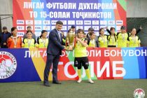 ФУТБОЛ. Команда «Бунджикат» из Шахристана стала победителем чемпионата Таджикистана среди девушек до 15 лет