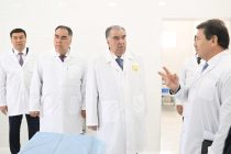 Президент Таджикистана Эмомали Рахмон в Худжанде сдал в эксплуатацию Лечебно-диагностический центр «Аксон» ООО «Наргиз»