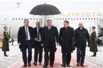 Начало рабочего визита Президента Республики Таджикистан Эмомали Рахмона в Республику Беларусь