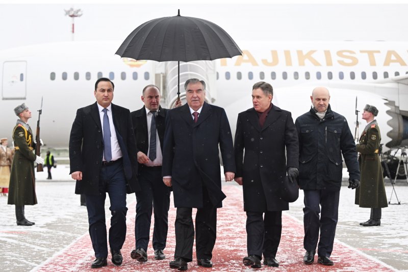Начало рабочего визита Президента Республики Таджикистан Эмомали Рахмона в Республике Беларусь