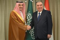 Лидер нации Эмомали Рахмон встретился с Председателем Фонда развития Саудовской Аравии Султоном Абдурахмоном Аль-Маршадом