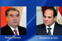 Президент Республики Таджикистан Эмомали Рахмон направил поздравительную телеграмму Президенту Арабской Республики Египет Абдулфаттаху ас-Сиси