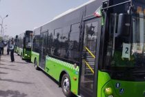 Новые автобусы курсируют по городским и пригородным маршрутам Бохтара