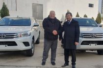 Министерству внутренних дел Таджикистана передали автомобили «Toyota Hilux», оснащенные детекторами по обнаружению ядерных и радиоактивных материалов