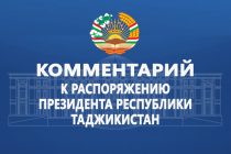 Комментарий к Распоряжению Президента Республики Таджикистан