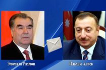 Президент Республики Таджикистан Эмомали Рахмон направил поздравительную телеграмму Президенту Азербайджанской Республики Илхаму Алиеву