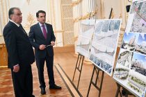 Лидеру нации Эмомали Рахмону Председателем города Душанбе Рустами Эмомали представлены проекты по дальнейшей модернизации столицы