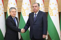 Президент Республики Таджикистан Эмомали Рахмон провел встречу с Министром иностранных дел Кыргызской Республики Жеенбеком Кулубаевым