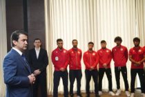 Президент Федерации футбола Таджикистана уважаемый Рустами Эмомали пожелал успехов сборной команде Таджикистана