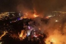Лесной пожар в Чили уничтожил 20 домов