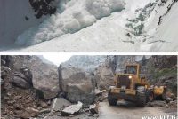 В Таджикистане сошли лавина и несколько камнепадов