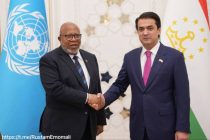 Председатель Маджлиси милли Маджлиси Оли Республики Таджикистан Рустами Эмомали встретился с Председателем 78-й сессии Генеральной Ассамблеи ООН Дэннисом Фрэнсисом