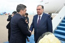 Президент Республики Таджикистан Эмомали Рахмон прибыл с рабочим визитом в город Астану Республики Казахстан