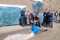 В Кухистони Мастчохском районе сдана в эксплуатацию линия поливной воды