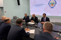 Секретарь Совета безопасности Таджикистана Юсуф Рахмон встретился с Государственным Секретарём Совета безопасности Республики Беларусь Александром Вольфовичем