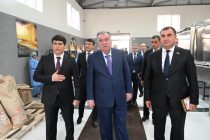 Президент Республики Таджикистан Эмомали Рахмон в Ванчском районе ввёл в эксплуатацию Промышленный парк